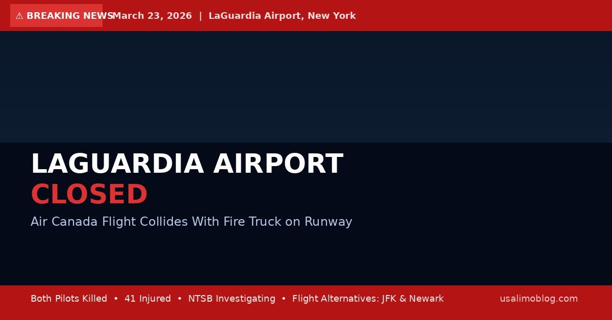 LaGuardia Airport closed Air Canada collision 2026